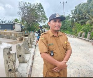 Kades Matang Danau Apresiasi Pembangunan Pengaman Pantai